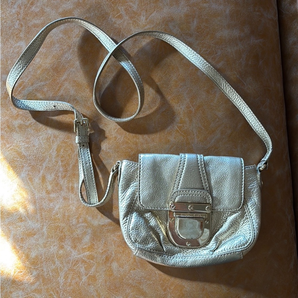 Michael Kors Metallic Gold Crossbody Bag